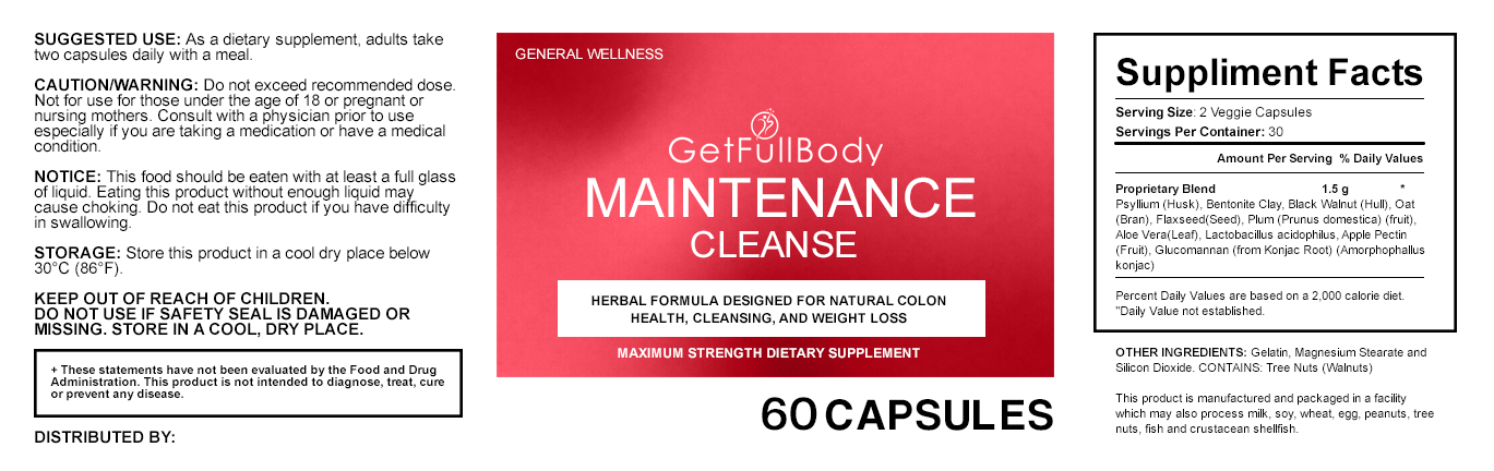 Maintenance Cleanse view 2